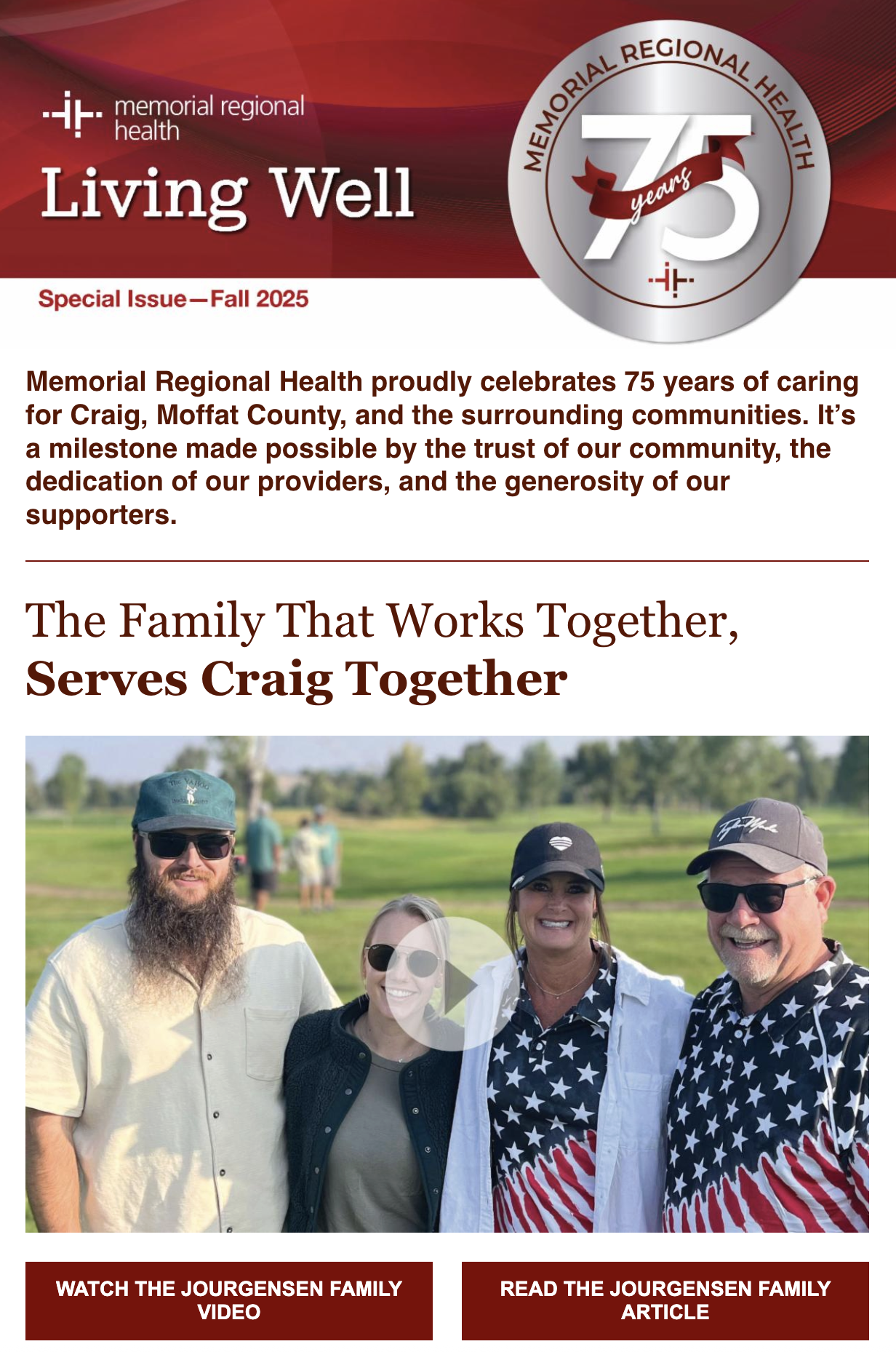 Virtual Living Well magazine 75th Anniversary Issue 2025