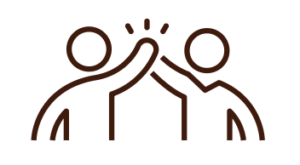 Graphic of two people high-fiving